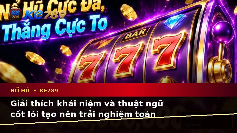 Giải Thích Khái Niệm Và Thuật Ngữ Cốt Lõi Của Nổ Hũ KE789: Trải Nghiệm Toàn Diện Slot, Jackpot Tại ke789pg.com
