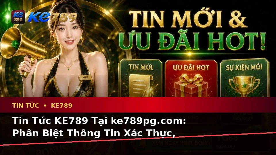 Tin Tức KE789 Tại ke789pg.com: Phân Biệt Thông Tin Xác Thực, Quảng Cáo Và Kỳ Vọng Thực Tế Về Ưu Đãi Cùng Trải Nghiệm Toàn Diện
