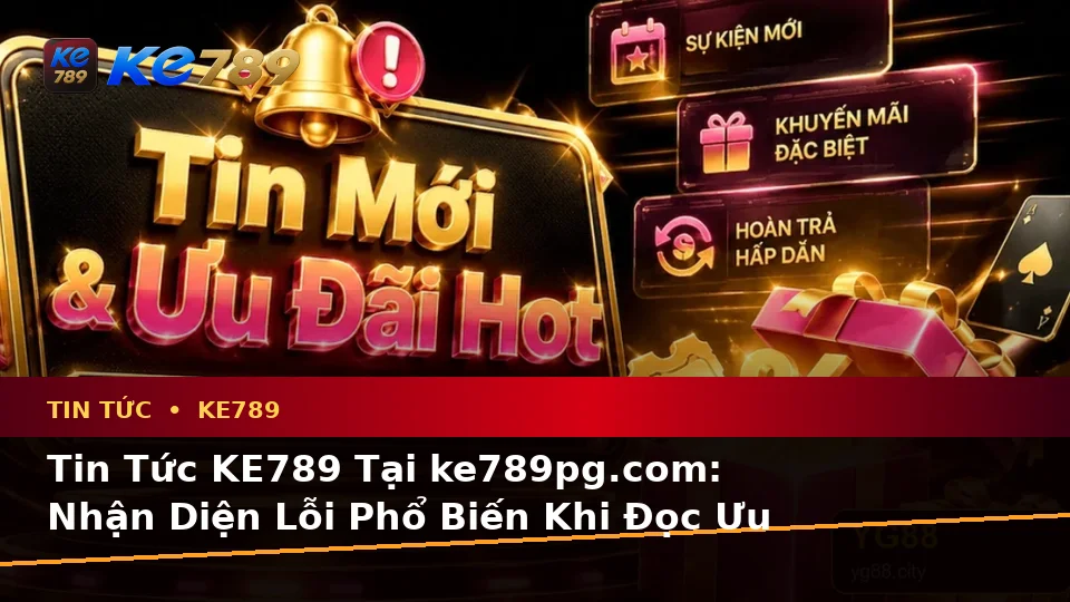 Tin Tức KE789 Tại ke789pg.com: Nhận Diện Lỗi Phổ Biến Khi Đọc Ưu Đãi Và Cách Xử Lý Có Trách Nhiệm Để Tối Ưu Trải Nghiệm Toàn Diện