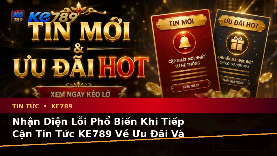 Tin Tức KE789 Tại ke789pg.com: Nhận Diện Lỗi Phổ Biến Khi Đọc Ưu Đãi Và Cách Xử Lý Có Trách Nhiệm Để Tối Ưu Trải Nghiệm Toàn Diện