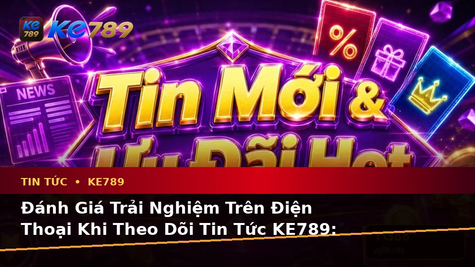 Đánh Giá Trải Nghiệm Trên Điện Thoại Khi Theo Dõi Tin Tức KE789: Cập Nhật Ưu Đãi Và Điều Kiện Khuyến Mãi Tại ke789pg.com