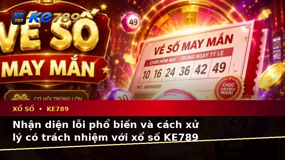 Nhận Diện Lỗi Phổ Biến Và Cách Xử Lý Có Trách Nhiệm Với Xổ Số KE789: Trải Nghiệm Toàn Diện Khi Kiểm Tra Vé Số, Kết Quả Tại ke789pg.com