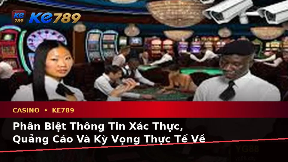 Phân Biệt Thông Tin Xác Thực, Quảng Cáo Và Kỳ Vọng Thực Tế Về Casino KE789: Trải Nghiệm Toàn Diện Tại ke789pg.com