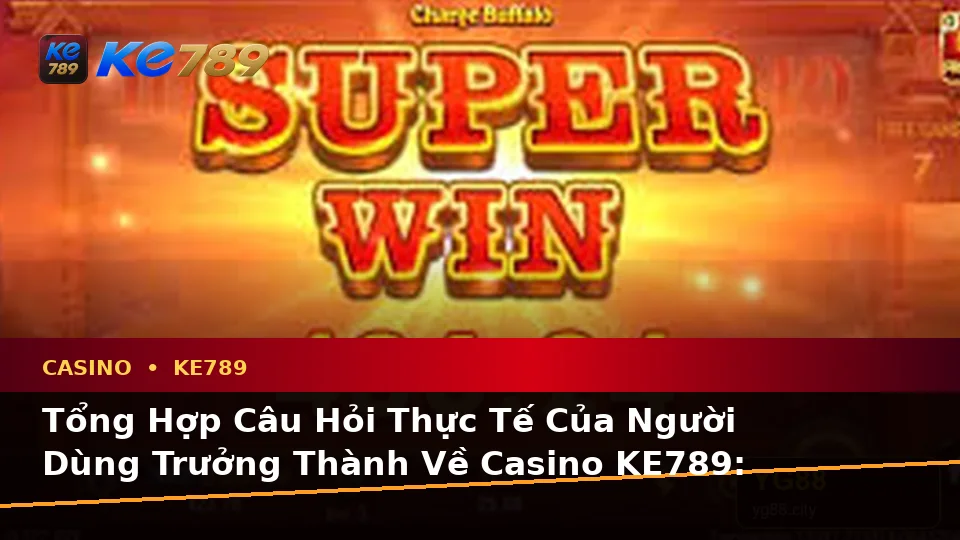 Tổng Hợp Câu Hỏi Thực Tế Của Người Dùng Trưởng Thành Về Casino KE789: Trải Nghiệm Toàn Diện Tại ke789pg.com