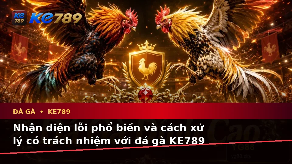 Đá Gà KE789 Tại ke789pg.com: Nhận Diện Lỗi Phổ Biến Và Cách Xử Lý Có Trách Nhiệm Trong Quản Lý Phiên Chơi Trực Tuyến