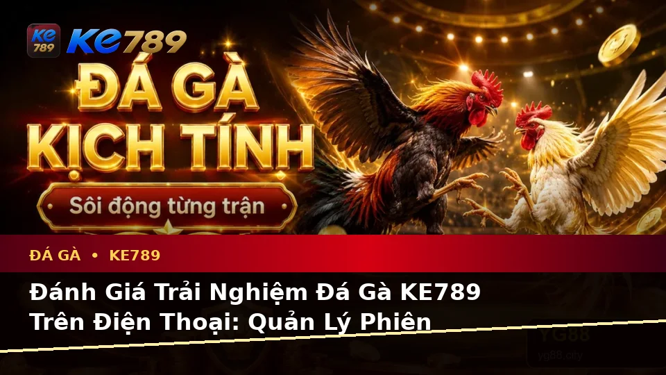 Đánh Giá Trải Nghiệm Đá Gà KE789 Trên Điện Thoại: Quản Lý Phiên Chơi Trực Tuyến Toàn Diện Tại ke789pg.com