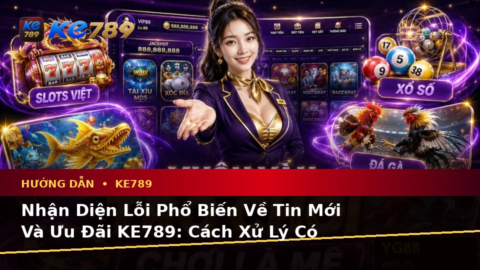 Nhận Diện Lỗi Phổ Biến Về Tin Mới Và Ưu Đãi KE789: Cách Xử Lý Có Trách Nhiệm Tại ke789pg.com