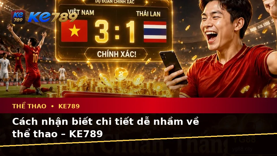 Cách nhận biết chi tiết dễ nhầm về thể thao – KE789
