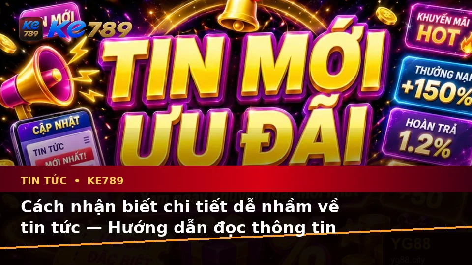 Cách nhận biết chi tiết dễ nhầm về tin tức — Hướng dẫn đọc thông tin theo từng tình huống — KE789
